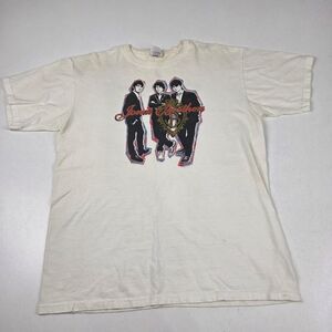 Jonas Brothers Shirt Mens Large White 2008‎ Concert Tour Band Graphic Tee 2007
